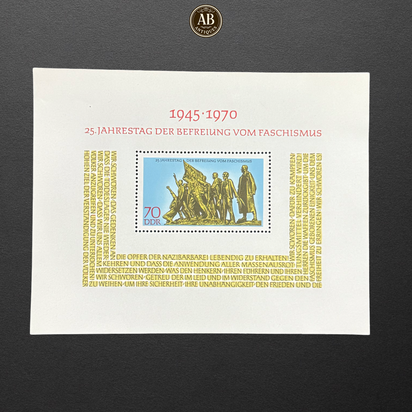 (1945-1970) 25th Anniversary of the Liberation from Fascism – Commemorative Stamp