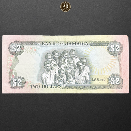2 DOLLARS BANKNOTE – JAMAICA (1993 ISSUE)