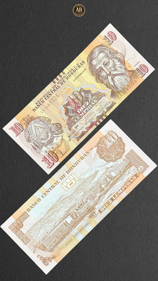 Honduras – 10 Lempiras Banknote (Banco Central de Honduras)