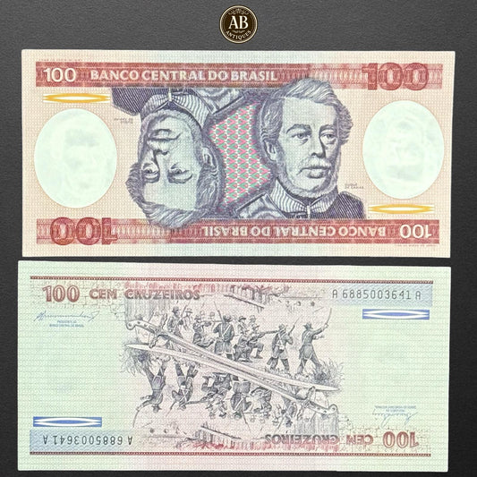 Brazil 100 Cruzeiros Banknote – 1981 – Banco Central do Brasil
