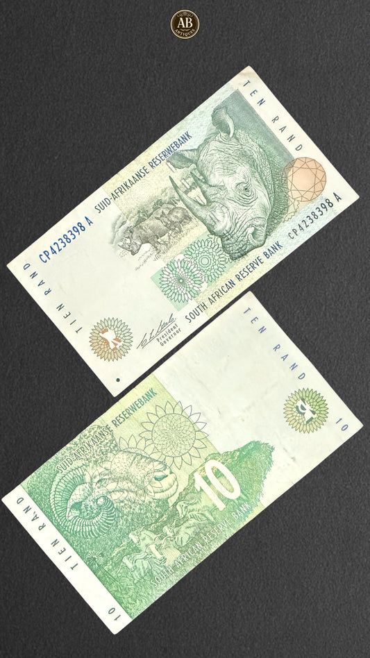 South Africa – 1999 Issue 10 Rand Banknote (South African Reserve Bank)