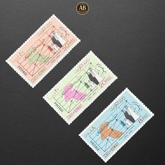 KUWAIT COMMEMORATIVE STAMPS – POPULATION CENSUS OF APRIL 1965