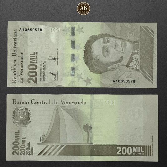 VENEZUELAN 200000 BOLIVARS 2020/2021 UNC