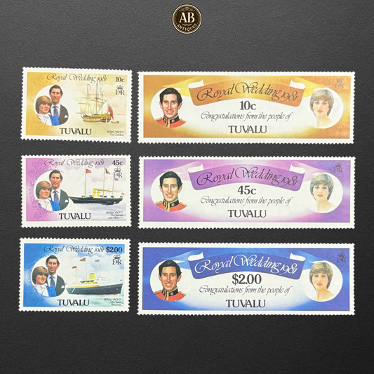 1981 Tuvalu – Royal Wedding of Prince Charles and Lady Diana Spencer (MINT CONDITION)