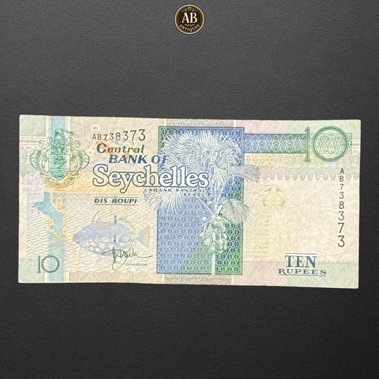 Seychelles – 10 Rupees Banknote (Central Bank of Seychelles, 1998 Issue)