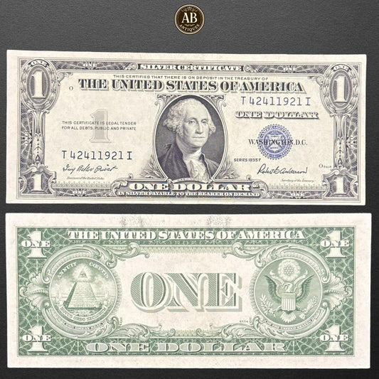 United States Rare – 1 Dollar Silver Certificate (Series 1935, George Washington) AUNC