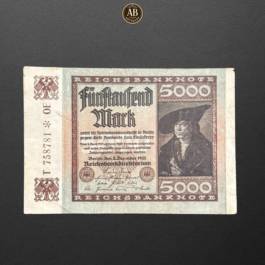 Germany – 5,000 Mark Banknote (1922)