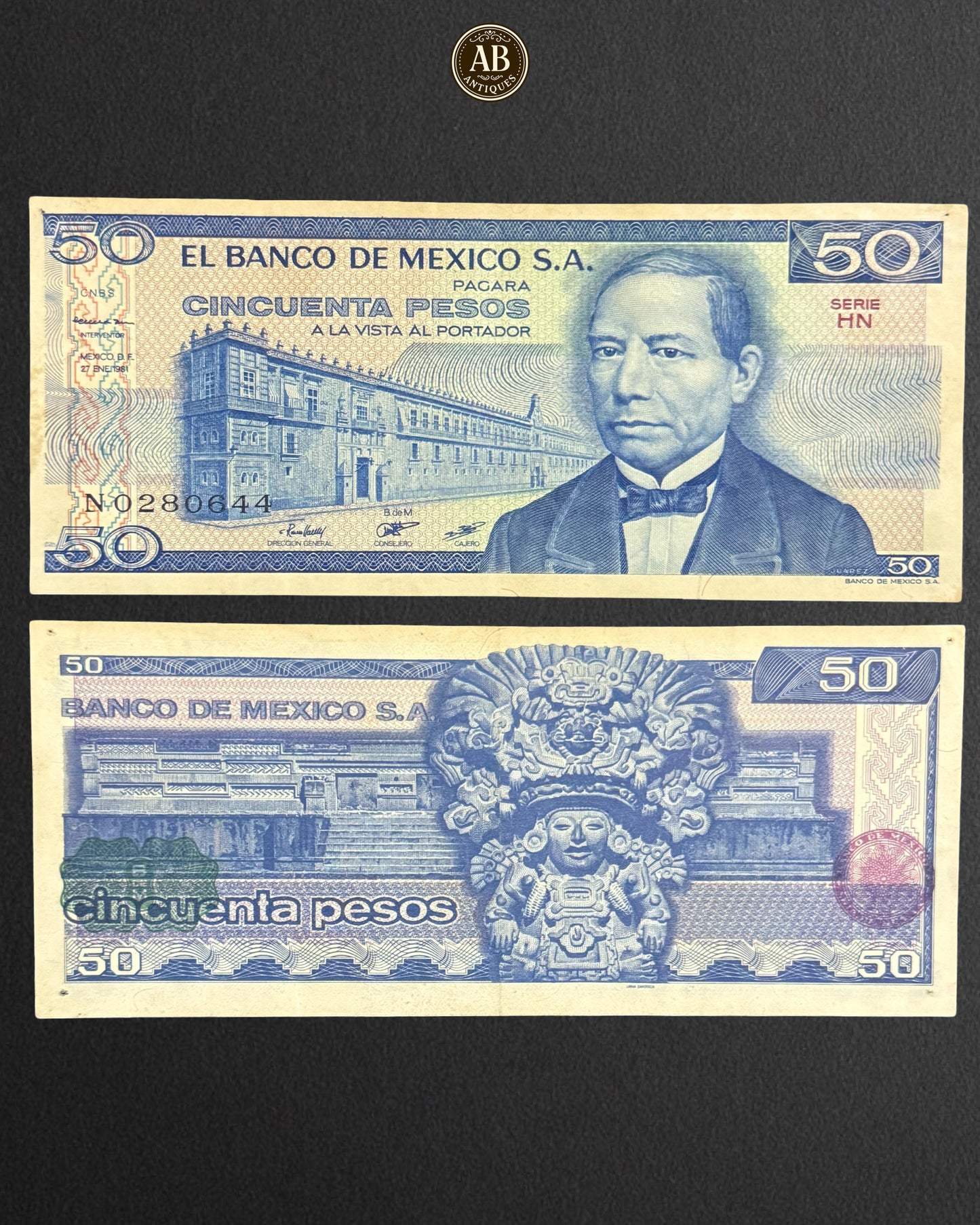 Mexico – 50 Pesos Banknote – 1973 Series