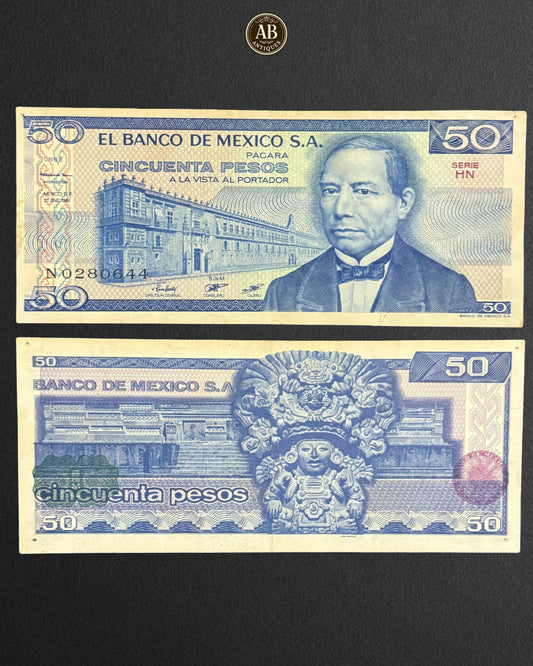 Mexico – 50 Pesos Banknote – 1973 Series