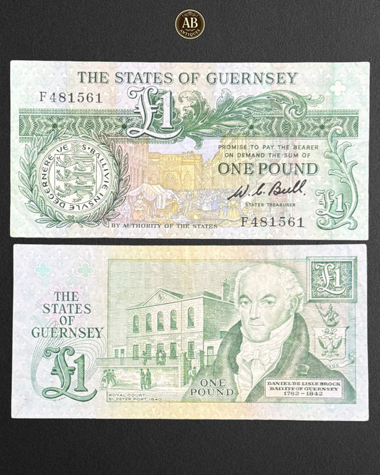 The States of Guernsey – 1 Pound (Daniel de Lisle Brock, 1991)