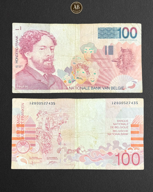 Belgium 100 Francs Banknote – James Ensor Issue